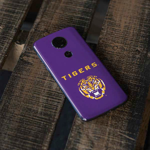 Louisiana State University - LSU Tigers Purple Moto E5 Plus Skin