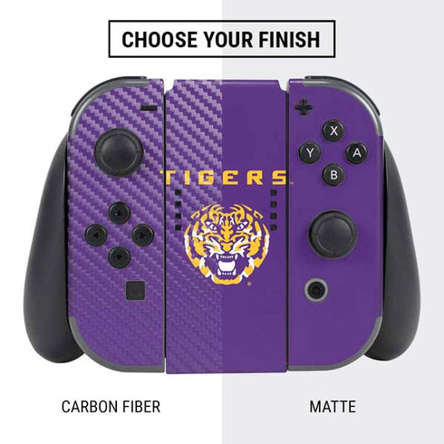 Louisiana State University - LSU Tigers Purple Nintendo Switch Bundle Skin