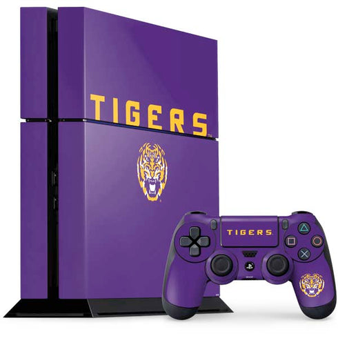 Louisiana State University - LSU Tigers Purple PS4 Console and Controller Bundle Skin