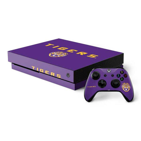 Louisiana State University - LSU Tigers Purple Xbox One X Bundle Skin
