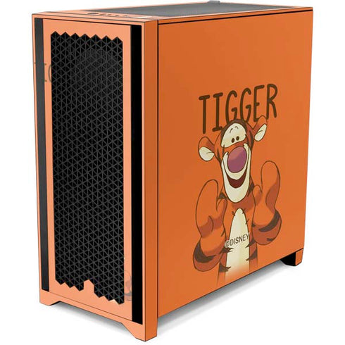 Disney Winnie the Pooh Tigget Portrait Corsair 4000D Tempered Glass Mid-Tower ATX Case Skin