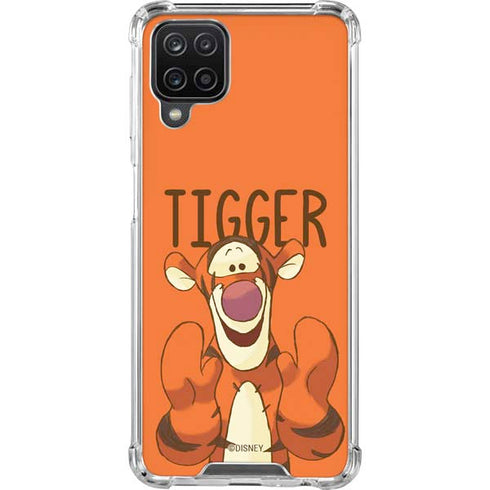Disney Winnie the Pooh Tigget Portrait Galaxy A12 Clear Case
