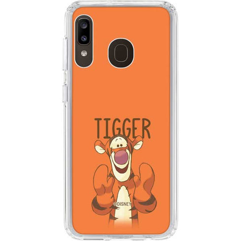 Disney Winnie the Pooh Tigget Portrait Galaxy A20 Clear Case