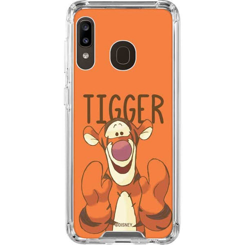 Disney Winnie the Pooh Tigget Portrait Galaxy A30 Clear Case