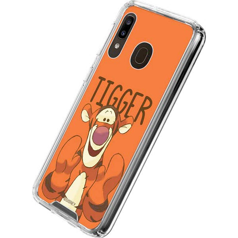 Disney Winnie the Pooh Tigget Portrait Galaxy A30 Clear Case