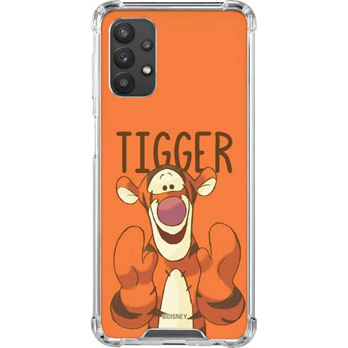 Disney Winnie the Pooh Tigget Portrait Galaxy A32 5G Clear Case