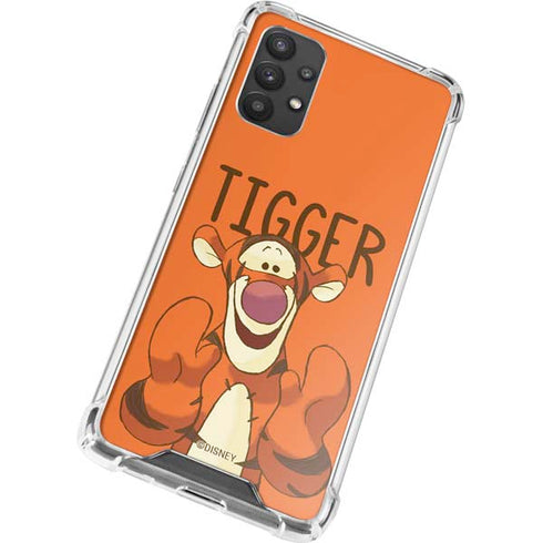 Disney Winnie the Pooh Tigget Portrait Galaxy A32 5G Clear Case