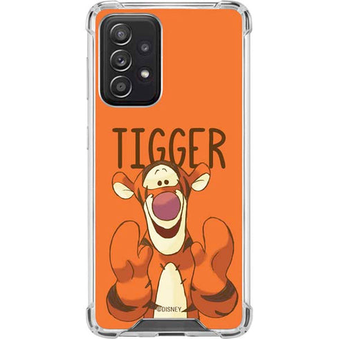 Disney Winnie the Pooh Tigget Portrait Galaxy A52 5G Clear Case