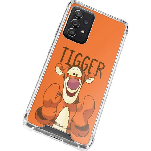 Disney Winnie the Pooh Tigget Portrait Galaxy A72 5G Clear Case