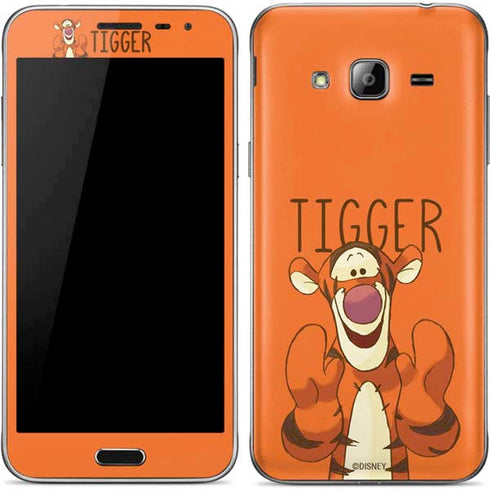 Disney Winnie the Pooh Tigget Portrait Galaxy J3 Skin
