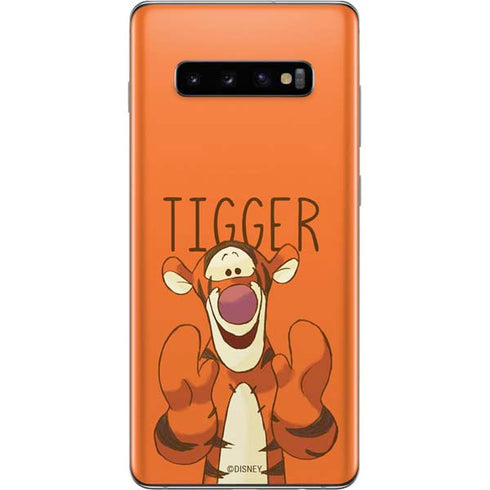 Disney Winnie the Pooh Tigget Portrait Galaxy S10 Plus Skin