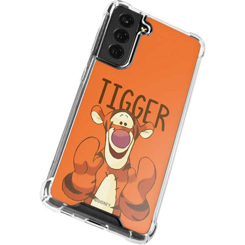 Disney Winnie the Pooh Tigget Portrait Galaxy S21 FE Clear Case