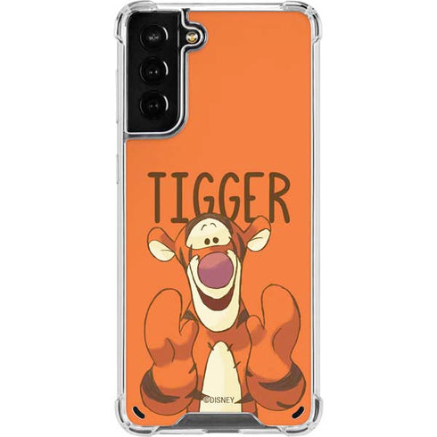 Disney Winnie the Pooh Tigget Portrait Galaxy S21 Plus 5G Clear Case