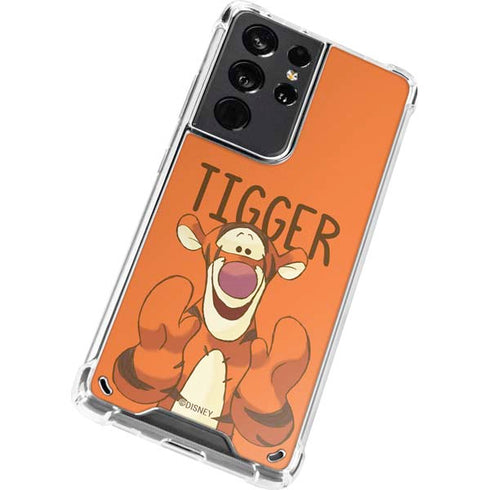 Disney Winnie the Pooh Tigget Portrait Galaxy S21 Ultra 5G Clear Case