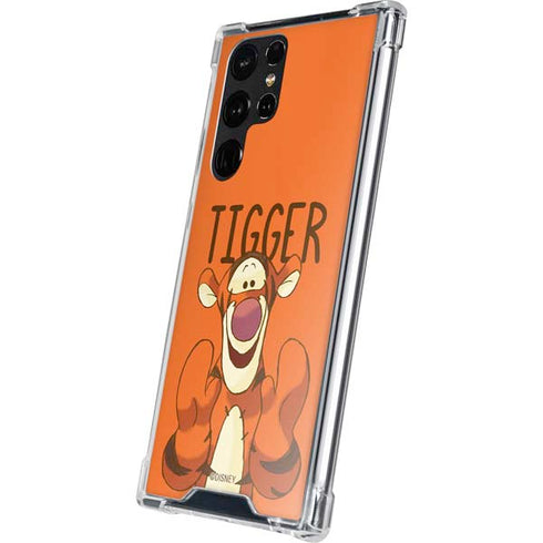 Disney Winnie the Pooh Tigget Portrait Galaxy S22 Ultra Clear Case