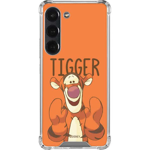 Disney Winnie the Pooh Tigget Portrait Galaxy S23 Clear Case