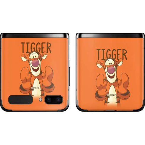 Disney Winnie the Pooh Tigget Portrait Galaxy Z Flip Skin