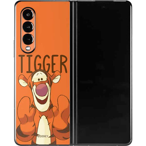 Disney Winnie the Pooh Tigget Portrait Galaxy Z Fold3 5G Skin