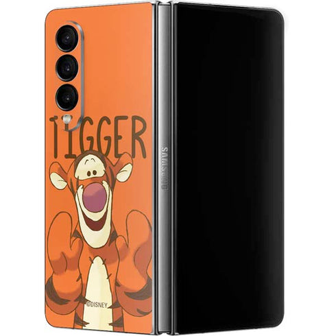 Disney Winnie the Pooh Tigget Portrait Galaxy Z Fold4 5G Skin