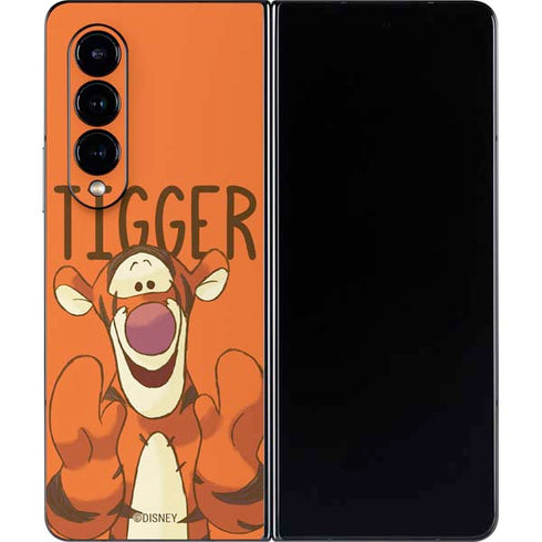 Disney Winnie the Pooh Tigget Portrait Galaxy Z Fold4 5G Skin