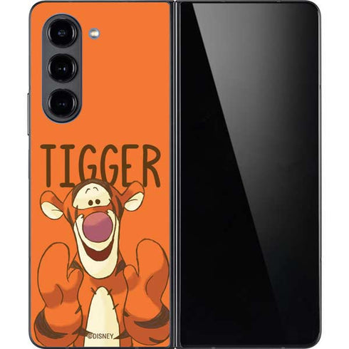Disney Winnie the Pooh Tigget Portrait Galaxy Z Fold5 5G Skin