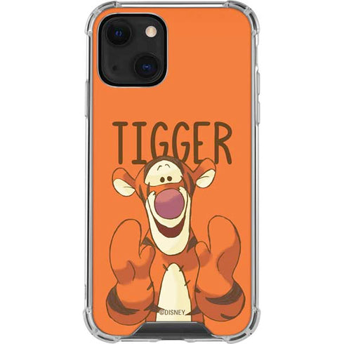 Disney Winnie the Pooh Tigget Portrait iPhone 14 Plus Clear Case