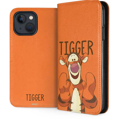 Disney Winnie the Pooh Tigget Portrait iPhone 14 Plus Folio Case