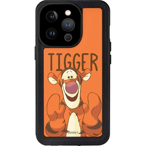 Disney Winnie the Pooh Tigget Portrait iPhone 14 Pro Waterproof Case