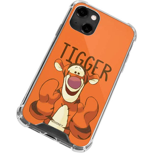 Disney Winnie the Pooh Tigget Portrait iPhone 15 Plus Clear Case