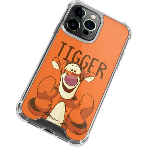 Disney Winnie the Pooh Tigget Portrait iPhone 15 Pro Clear Case
