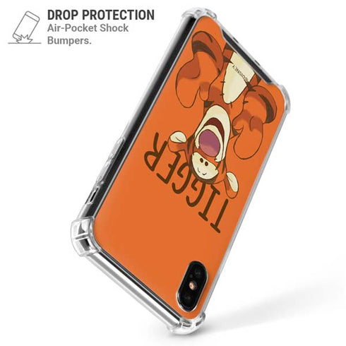 Disney Winnie the Pooh Tigget Portrait iPhone XS Max Clear Case