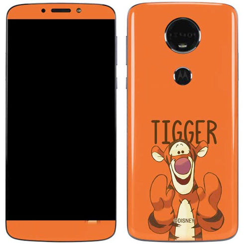 Disney Winnie the Pooh Tigget Portrait Moto E5 Plus Skin