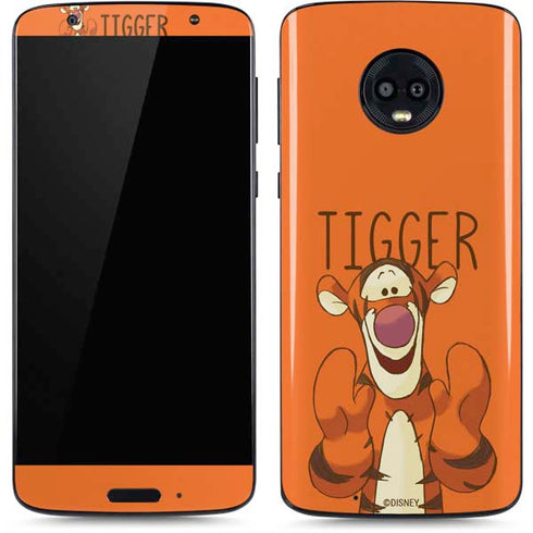 Disney Winnie the Pooh Tigget Portrait Moto G6 Skin