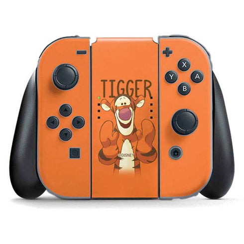 Disney Winnie the Pooh Tigget Portrait Nintendo Switch (2017-2021) Joy-Con Controller Skin