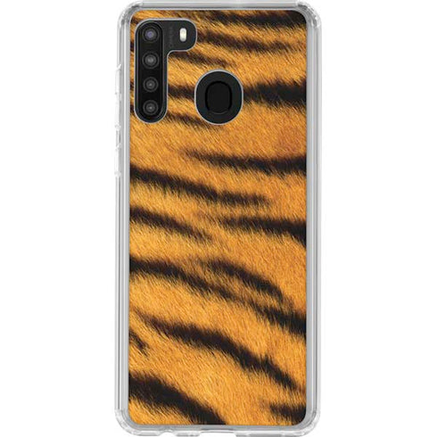 Tigress Animal Print Galaxy A21 Clear Case