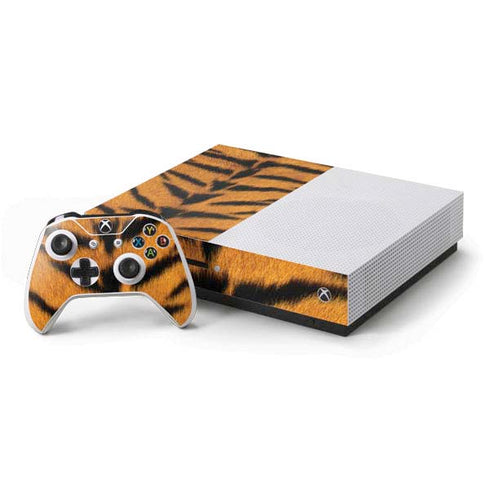 Tigress Animal Print Xbox One S Console and Controller Bundle Skin