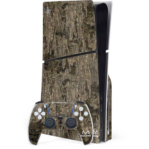 RealTree Timber Camo PS5 Slim Disk Bundle Skin