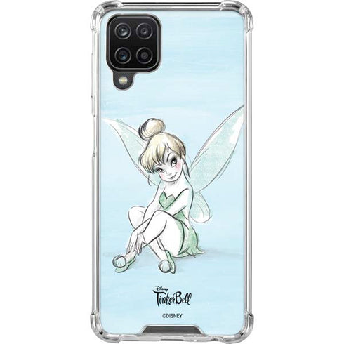 Disney Tinker Bell Sketch Art Galaxy A12 Clear Case