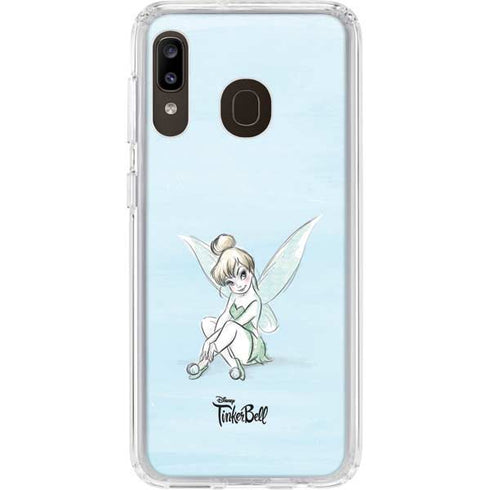 Disney Tinker Bell Sketch Art Galaxy A20 Clear Case