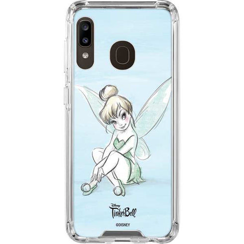 Disney Tinker Bell Sketch Art Galaxy A30 Clear Case