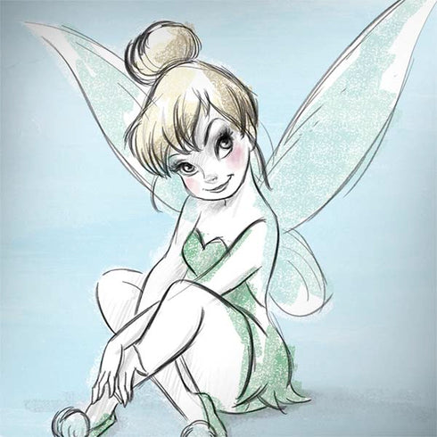 Disney Tinker Bell Sketch Art Galaxy Note 8 Skin