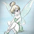 Disney Tinker Bell Sketch Art Galaxy Note 8 Skin