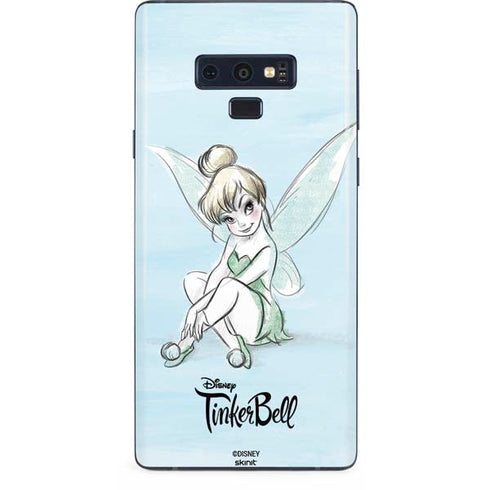Disney Tinker Bell Sketch Art Galaxy Note 9 Skin