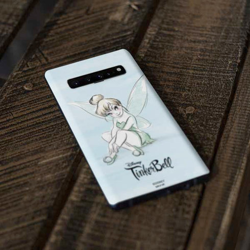 Disney Tinker Bell Sketch Art Galaxy S10 Plus Skin