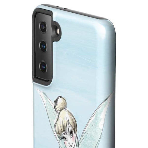 Disney Tinker Bell Sketch Art Galaxy S21 Plus 5G Pro Case