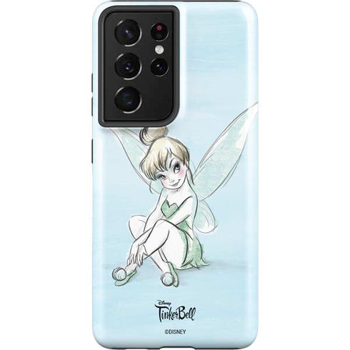 Disney Tinker Bell Sketch Art Galaxy S21 Ultra 5G Pro Case