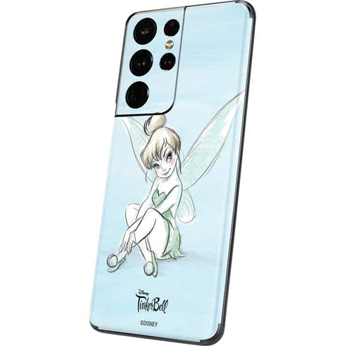 Disney Tinker Bell Sketch Art Galaxy S21 Ultra 5G Skin