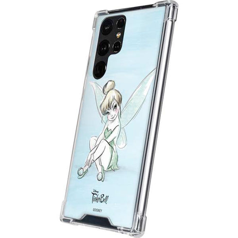 Disney Tinker Bell Sketch Art Galaxy S22 Ultra Clear Case