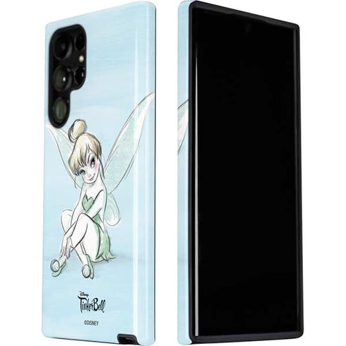 Disney Tinker Bell Sketch Art Galaxy S22 Ultra Pro Case