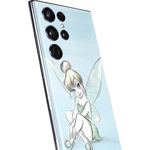 Disney Tinker Bell Sketch Art Galaxy S22 Ultra Skin